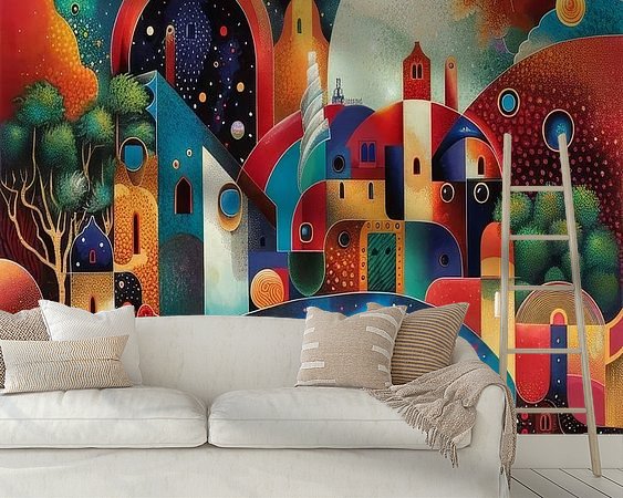 Example of the artwork in a room