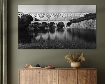 Pont Du Gard in Zwart-Wit, Frankrijk van Henk Meijer Photography