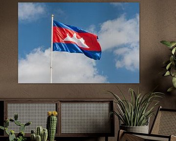 Flagge Kambodscha von Richard Wareham