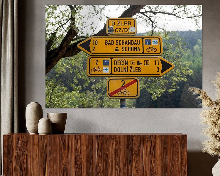 Example of the artwork in a room