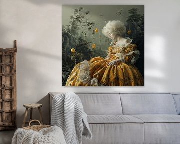 Victoriaanse Elegantia | Een Uitbundige Jurk, Witte Pruik en Een Perfecte Sinaasappel van Karina Brouwer