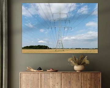 Electriciteitsmasten Hessen van Richard Wareham