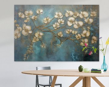 Bloesem op Blauw van Whale & Sons