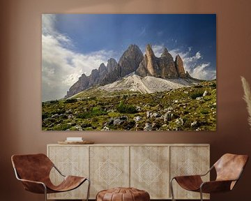Tre Cime di Lavaredo of Drei Zinnen in de Dolomieten