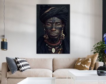 African Tribe Wodaabe portrait by Sander Hupkes