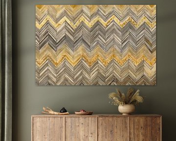 Chevron Patroon van Herfstkleuren van Whale & Sons