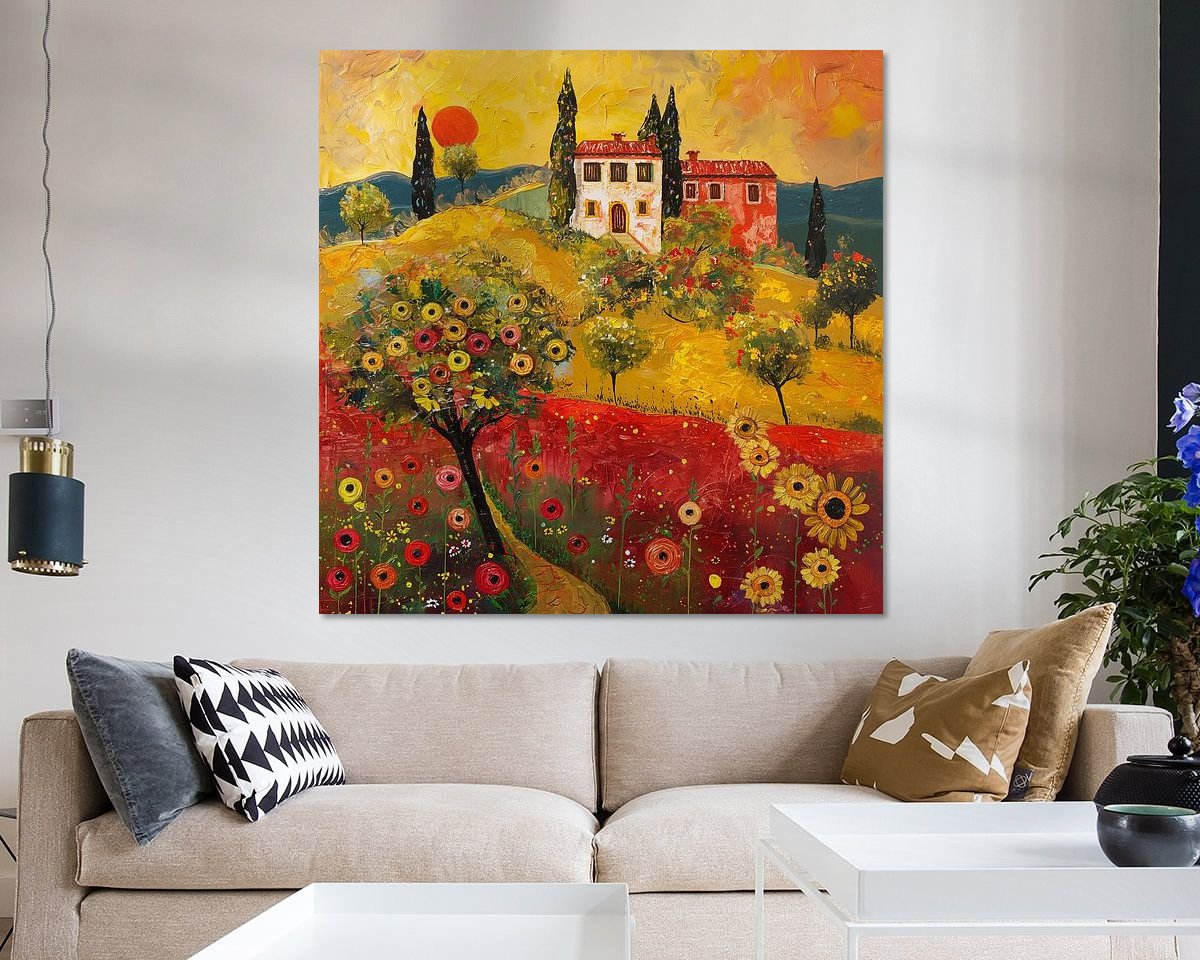 Example of the artwork in a room