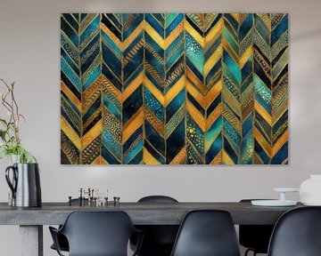 Chevron von Meer und Sonne von Whale & Sons