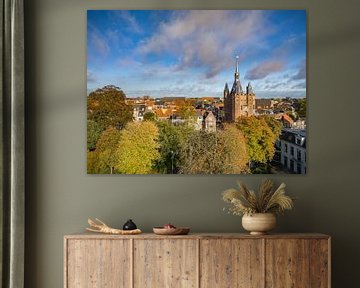 Zwolle van boven bij de Sassenpoort van Sjoerd van der Wal Fotografie