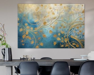 Gouden Bladeren in Blauwe Bries van Whale & Sons