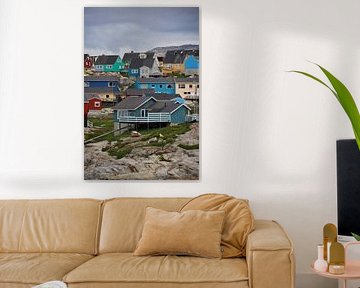 Bunte Häuser in Grönland