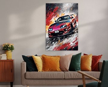 Toyota supra splash art van kevin gorter