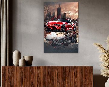 Toyota supra splash art van kevin gorter
