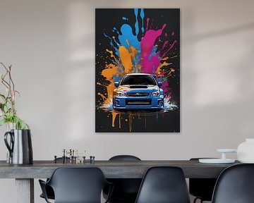 Subaru impreza wrx sti splash art van kevin gorter