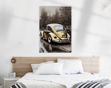 Volkswagen kever splash art van kevin gorter