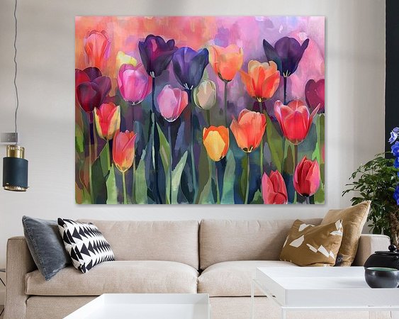 Example of the artwork in a room