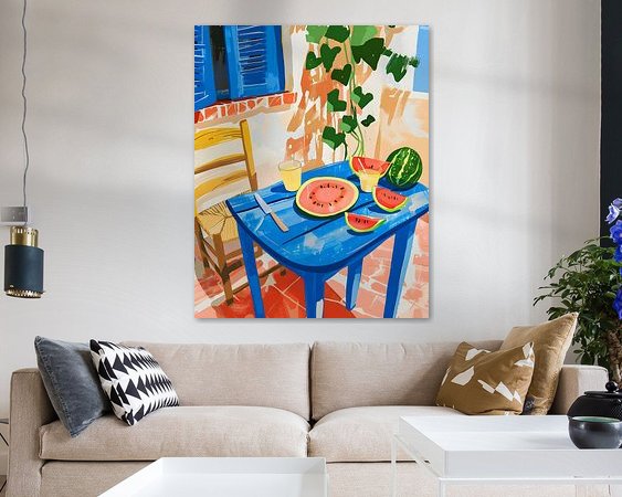 Example of the artwork in a room