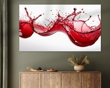 Rode kleur met druppels
