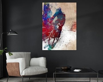 Stadsfiets sport kunst #fiets van JBJart Justyna Jaszke