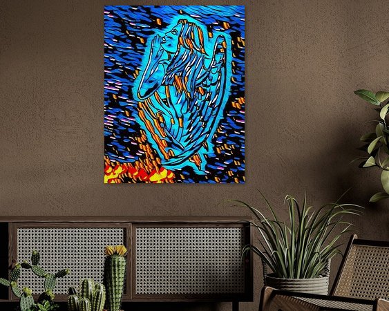 Example of the artwork in a room