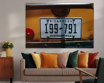 Nicaragua License Plate by Richard Wareham