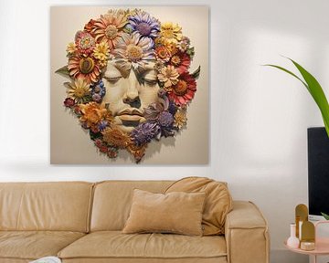 kunst met bloemen