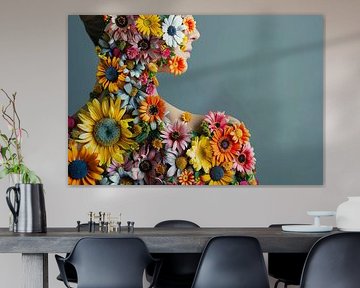 art avec des fleurs