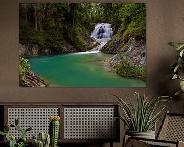 Groene oase bij de Obernachkanal waterval van Christina Bauer Photos
