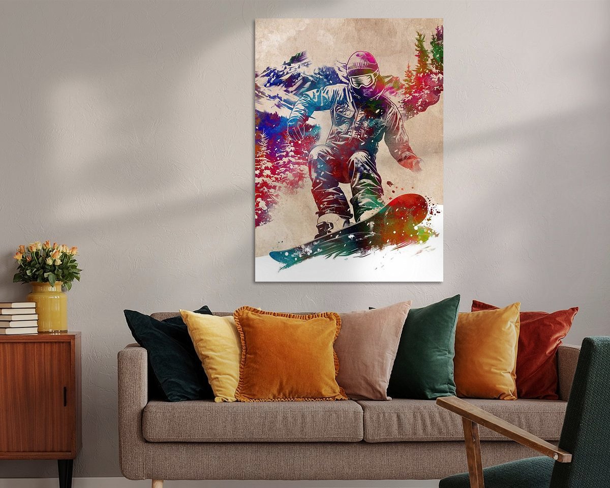 Example of the artwork in a room