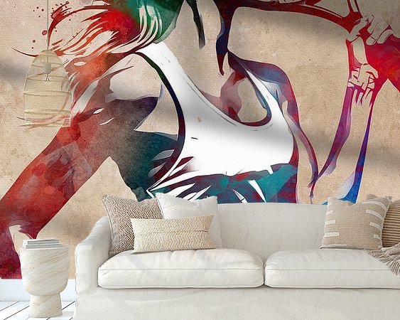 Example of the artwork in a room