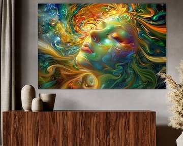 schilderachtig spiritueel portret