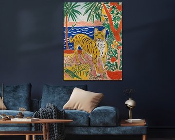 Tiger im Garten Stil Henri Matisse von TOAN TRAN