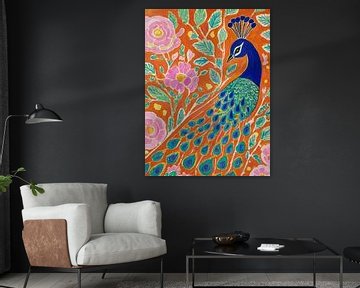 Pauw Schilderij Stijl Henri Matisse van TOAN TRAN