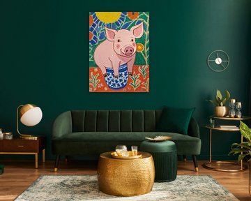 Varken in een pot stijl Henri Matisse van TOAN TRAN