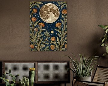 Moon And Thistle Style William Morris by TOAN TRAN
