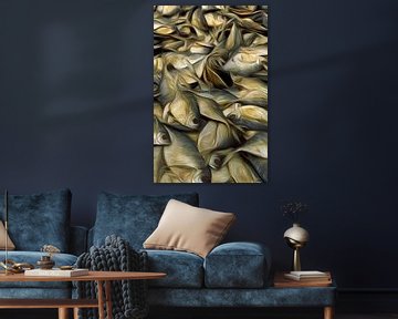 Fish drying in the sun van Richard Wareham