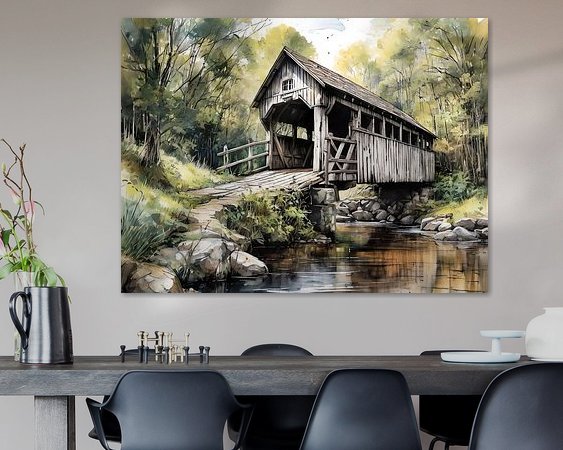 Example of the artwork in a room