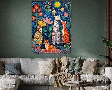 Zootiere im Stil von Henri Matisse
