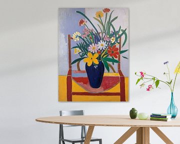 Bloemen in een vaas Stijl Henri Matisse