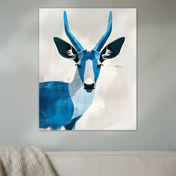 Blue Deer by But First Framing