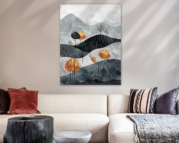 Regen in de bergen van haroulita