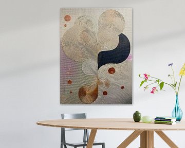 Japandi/WabiSabi Art - Elegante glanzende vormen van Studio Pieternel