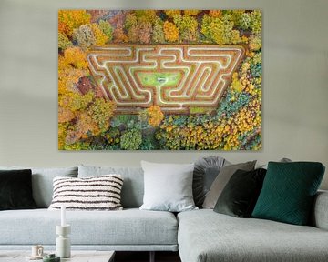 Doolhof Ruurlo in herfst kleuren! van Peter Haastrecht, van