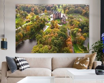 Castle the hair during autumn! by Peter Haastrecht, van
