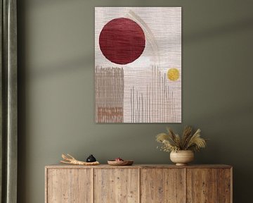 WabiSabi/Japandi Art - Zonnewarmte. Mixed media van Studio Pieternel