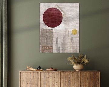 WabiSabi/Japandi Art - Zonnewarmte. Mixed media van Studio Pieternel