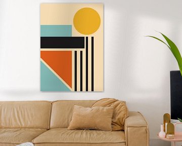 Bauhaus Zonsondergang Retro van Steven Kingsbury