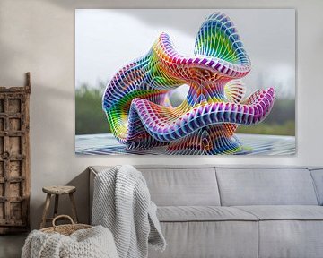digitaal abstracte lijnen