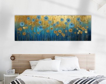 Blauwe Bloemen in de Gouden Schemering van Whale & Sons