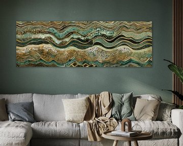 Wellen aus Smaragd und Gold von Whale & Sons